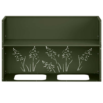 Vaso da giardino Verde Oliva 80 x 30 x 49 cm | homemem39