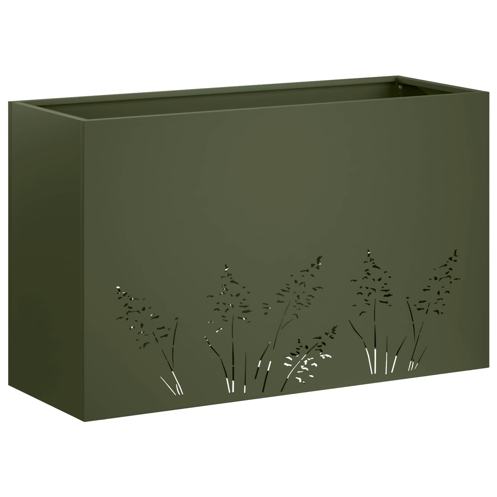 Vaso da giardino 2 pz Verde Oliva 80 x 30 x 49 cm | homemem39