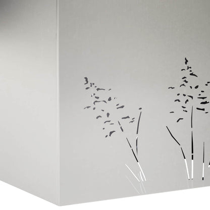 Vaso da giardino Argento 80 x 30 x 49 cm Acciaio Inox | homemem39