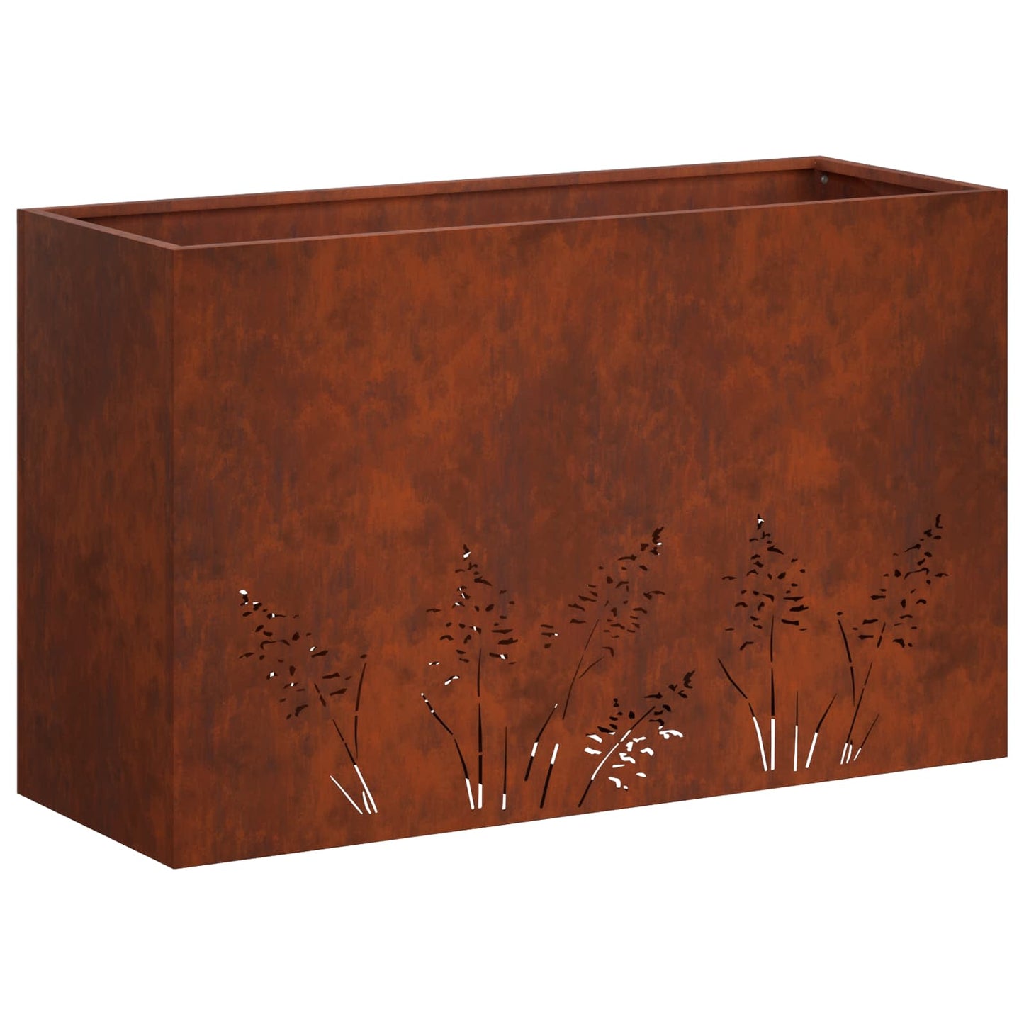 Vaso da giardino Ruggine 80 x 30 x 49 cm Acciaio Corten