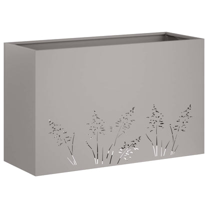 Vaso da giardino 2 pz Ruggine 80 x 30 x 49 cm Acciaio Corten | homemem39