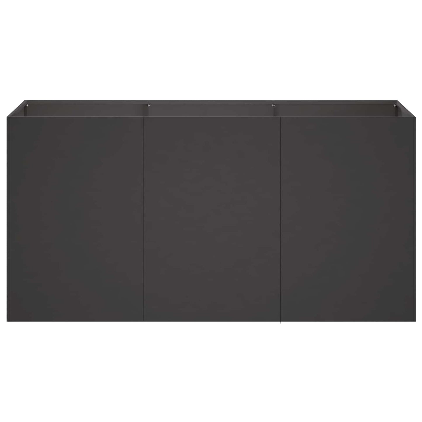 Vaso da giardino Nero 120 x 40 x 60 cm | homemem39