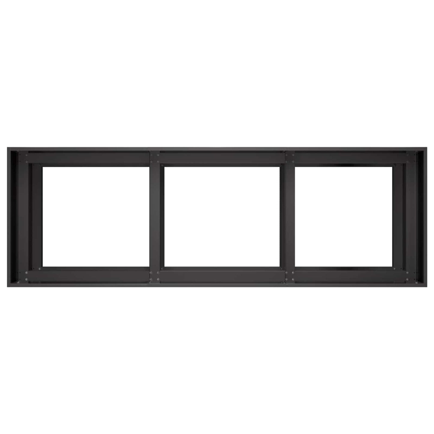 Vaso da giardino Nero 120 x 40 x 60 cm | homemem39