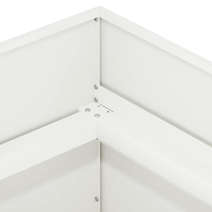 Vaso da giardino Bianco 120 x 40 x 60 cm
