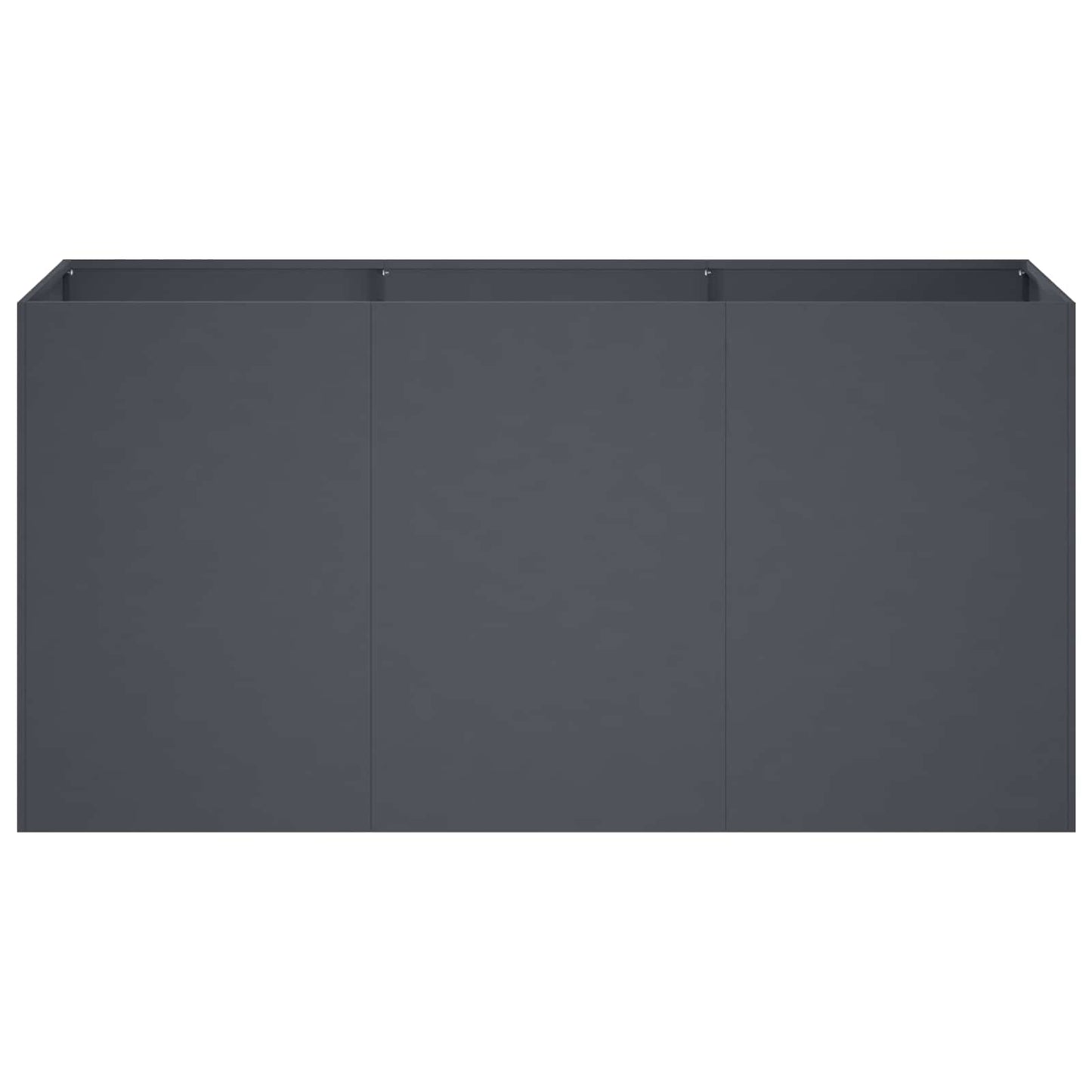 Vaso da giardino Antracite 120 x 40 x 60 cm | homemem39