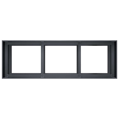 Vaso da giardino Antracite 120 x 40 x 60 cm | homemem39
