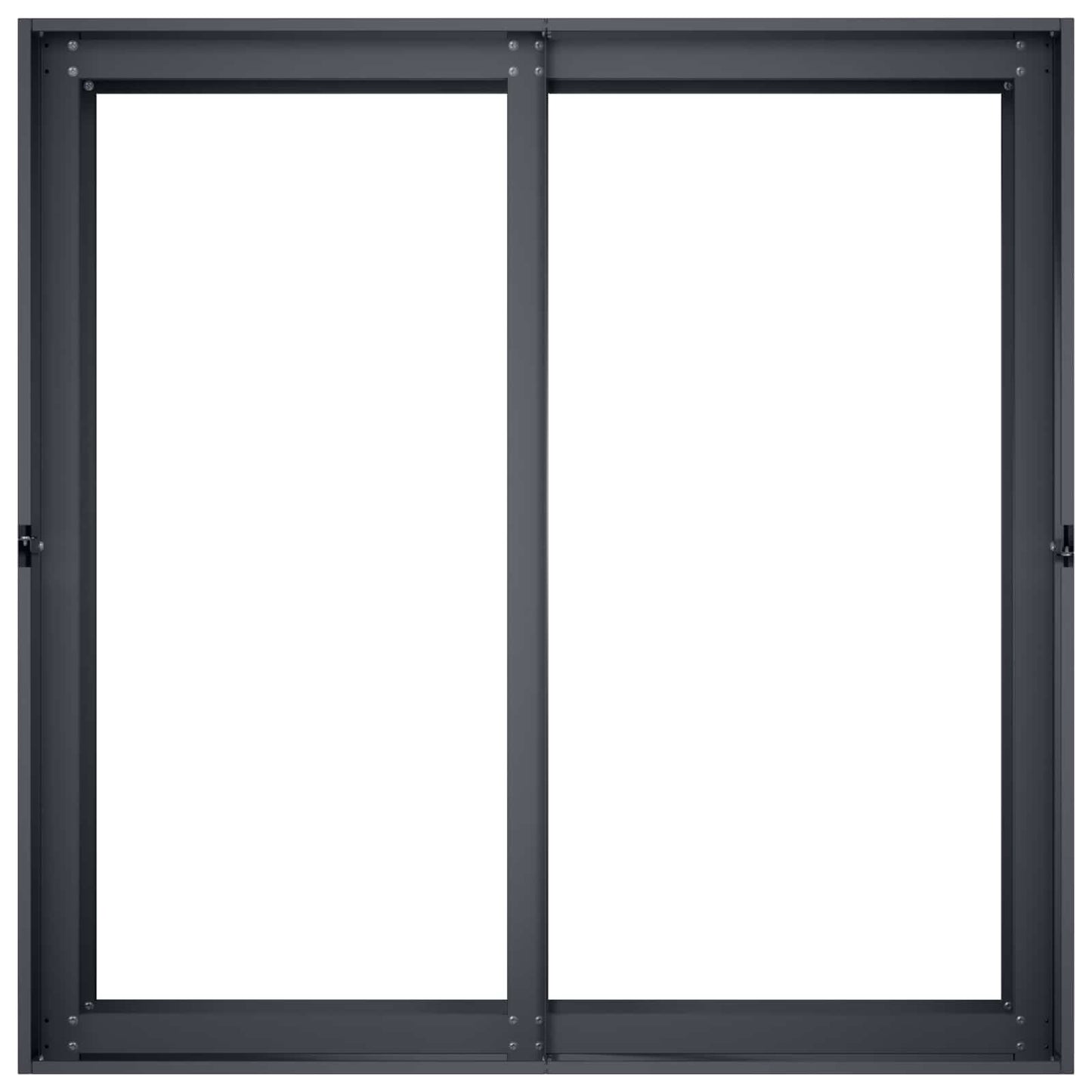 Vaso da giardino Antracite 80 x 80 x 60 cm | homemem39