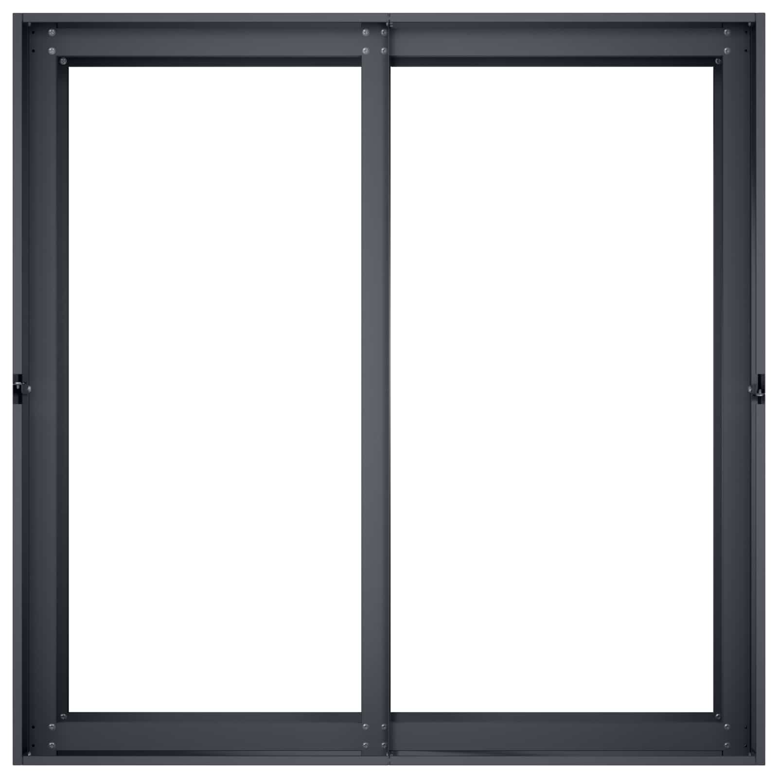 Vaso da giardino Antracite 80 x 80 x 60 cm | homemem39