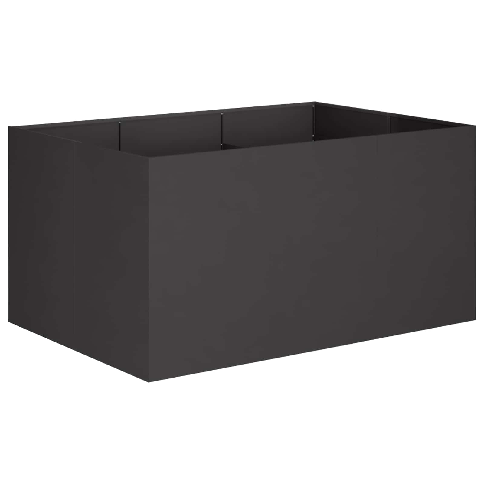 Vaso da giardino Nero 120 x 80 x 60 cm | homemem39
