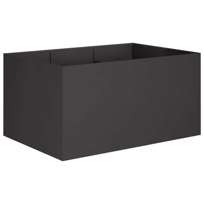 Vaso da giardino Nero 120 x 80 x 60 cm | homemem39
