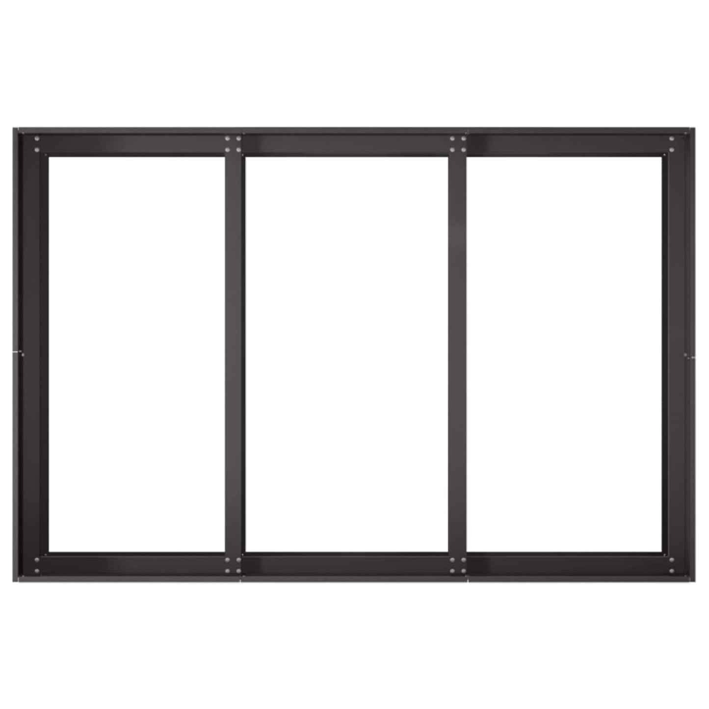 Vaso da giardino Nero 120 x 80 x 60 cm | homemem39