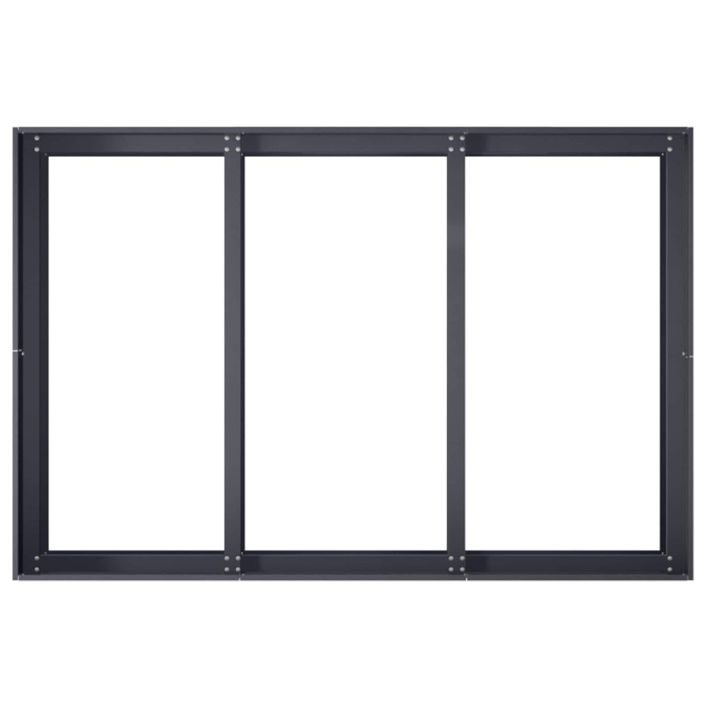 Vaso da giardino Antracite 120 x 80 x 60 cm | homemem39