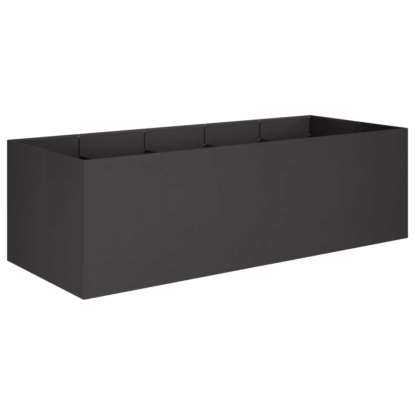 Vaso da giardino Nero 200 x 80 x 60 cm | homemem39