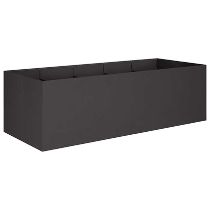 Vaso da giardino Nero 200 x 80 x 60 cm | homemem39