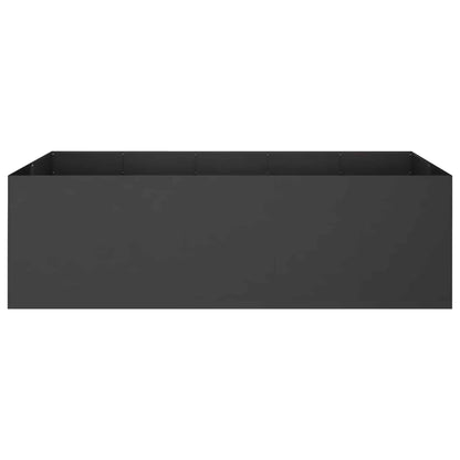 Vaso da giardino Nero 200 x 80 x 60 cm | homemem39