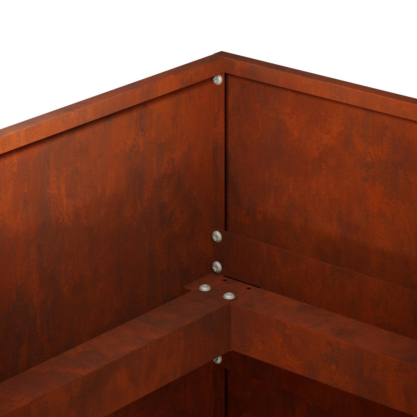 Vaso da giardino Ruggine 200 x 80 x 60 cm Acciaio Corten | homemem39