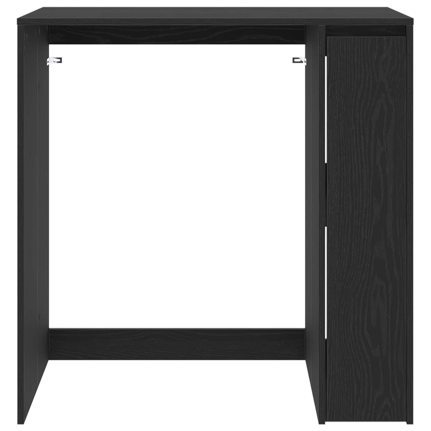 Mobiletto per lavatrice con porta Rovere Nero 87 x 60 x 89 cm | homemem39