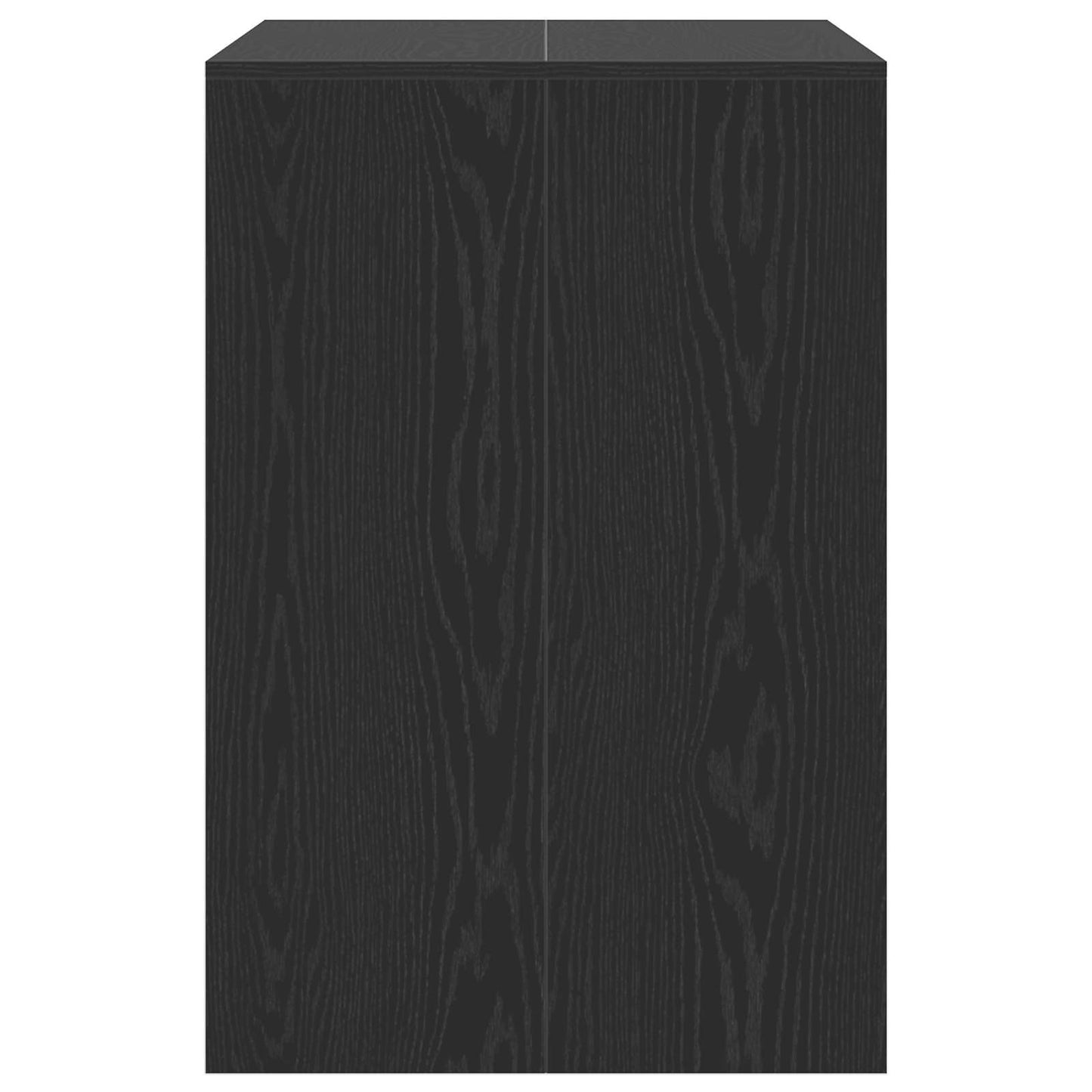 Mobiletto per lavatrice con porta Rovere Nero 87 x 60 x 89 cm | homemem39