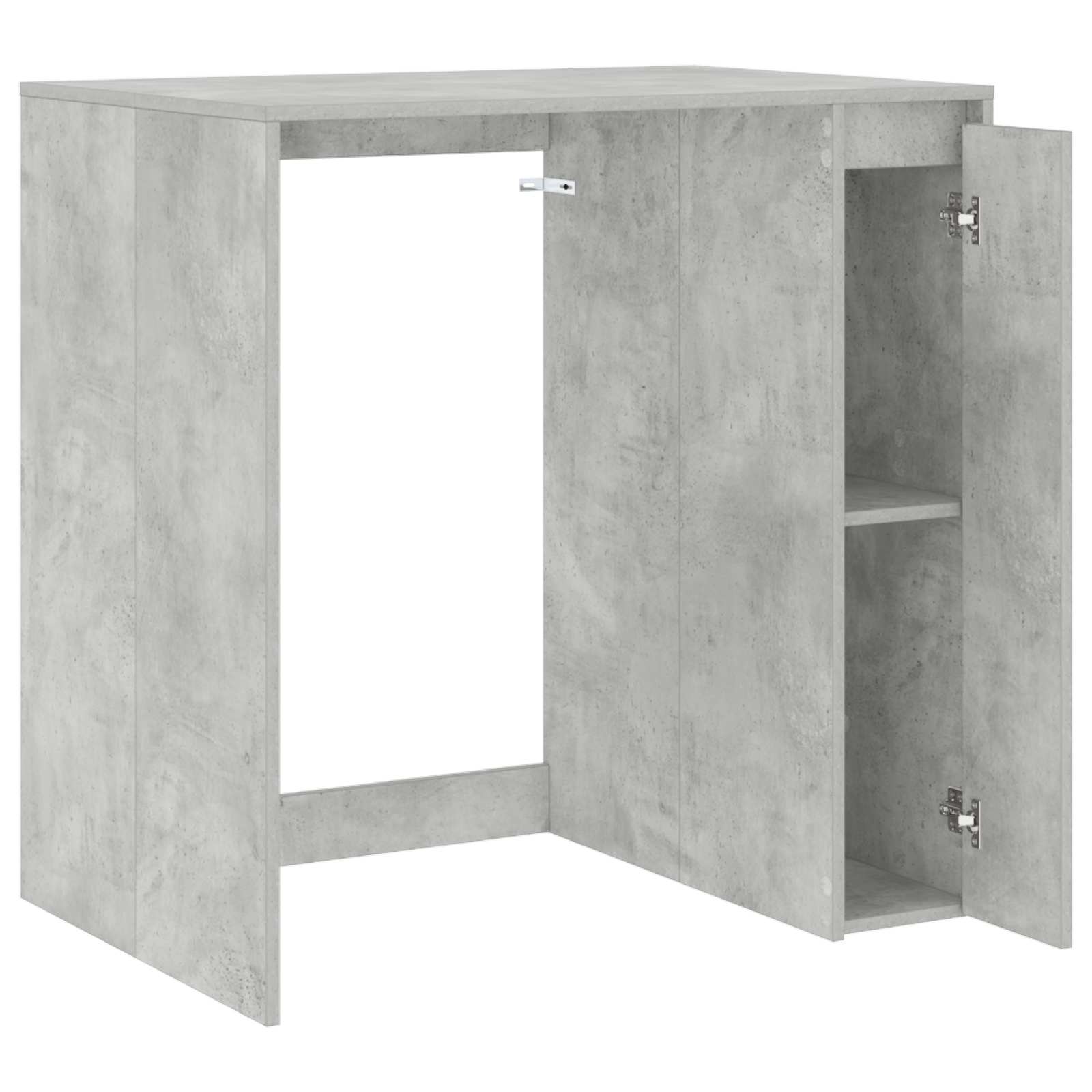 Mobiletto per lavatrice con porta Calcestruzzo 87 x 60 x 89 cm | homemem39