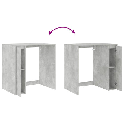 Mobiletto per lavatrice con porta Calcestruzzo 87 x 60 x 89 cm | homemem39