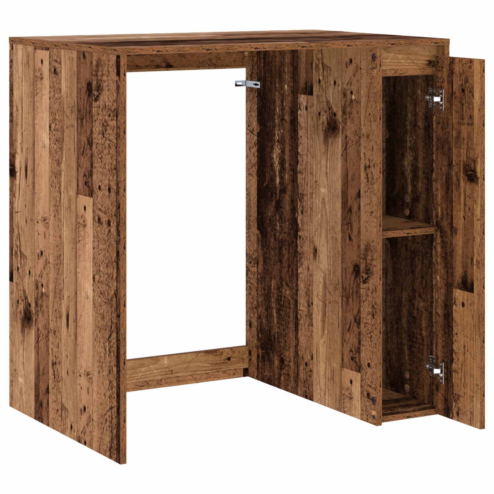 Mobiletto per lavatrice con porta Legno vecchio 87 x 60 x 89 cm | homemem39