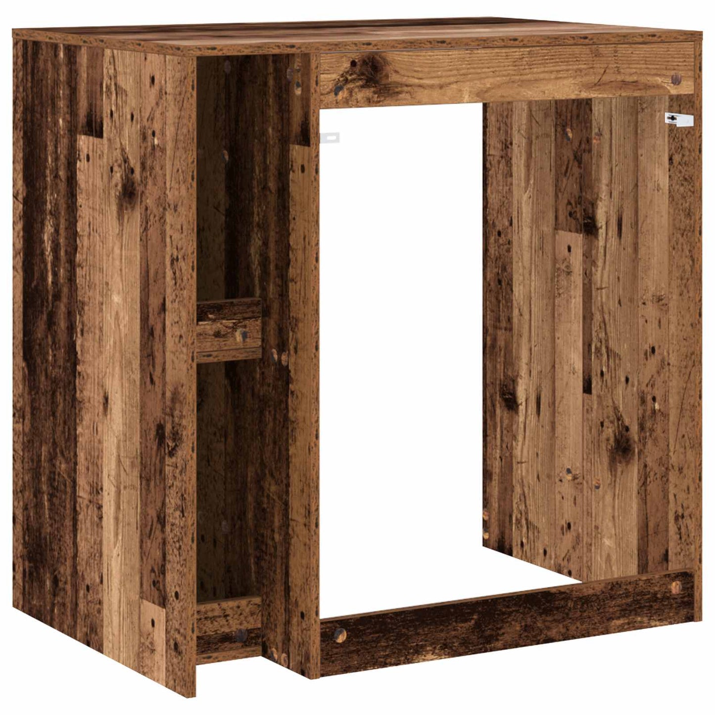 Mobiletto per lavatrice con porta Legno vecchio 87 x 60 x 89 cm | homemem39