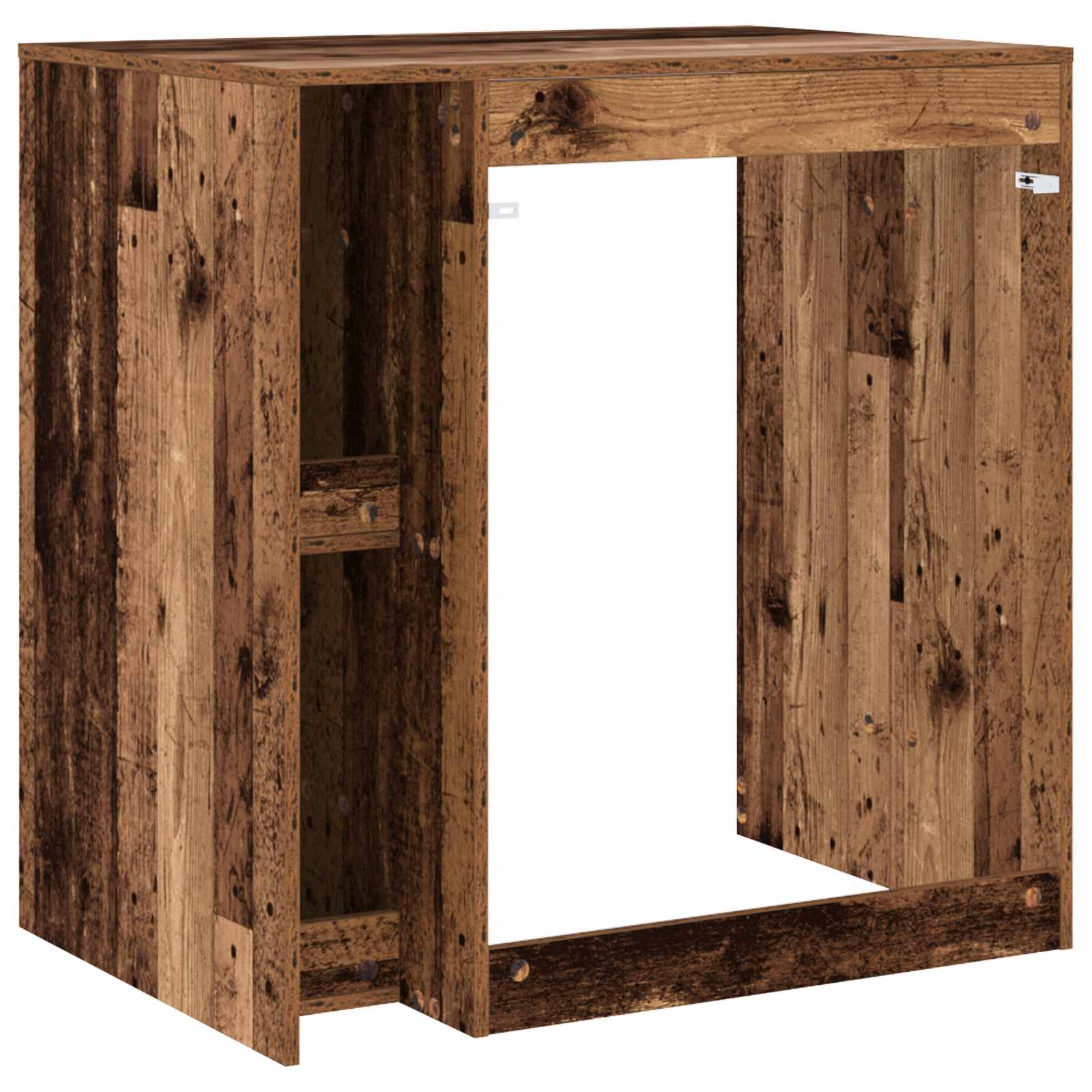 Mobiletto per lavatrice con porta Legno vecchio 87 x 60 x 89 cm | homemem39