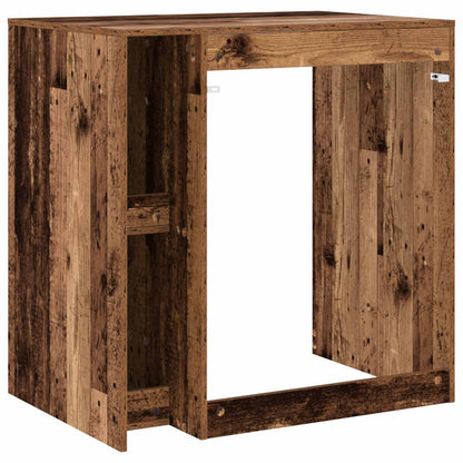 Mobiletto per lavatrice con porta Legno vecchio 87 x 60 x 89 cm | homemem39