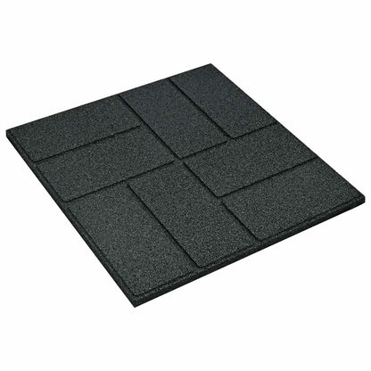 Pietra da Passo 6 pcs Nero 40,5 x 40,5 x 2 cm Gomma | homemem39
