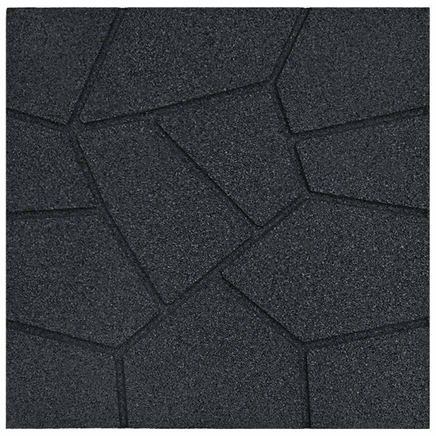 Pietra da Passo 6 pcs Nero 40,5 x 40,5 x 2 cm Gomma | homemem39