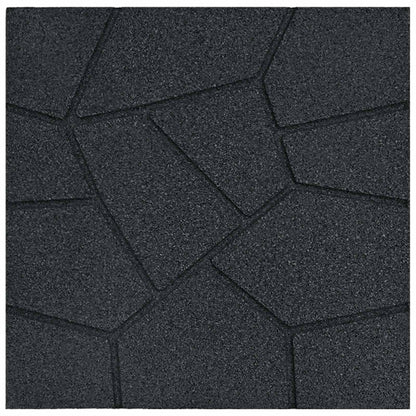 Pietra da Passo 6 pcs Nero 40,5 x 40,5 x 2 cm Gomma | homemem39