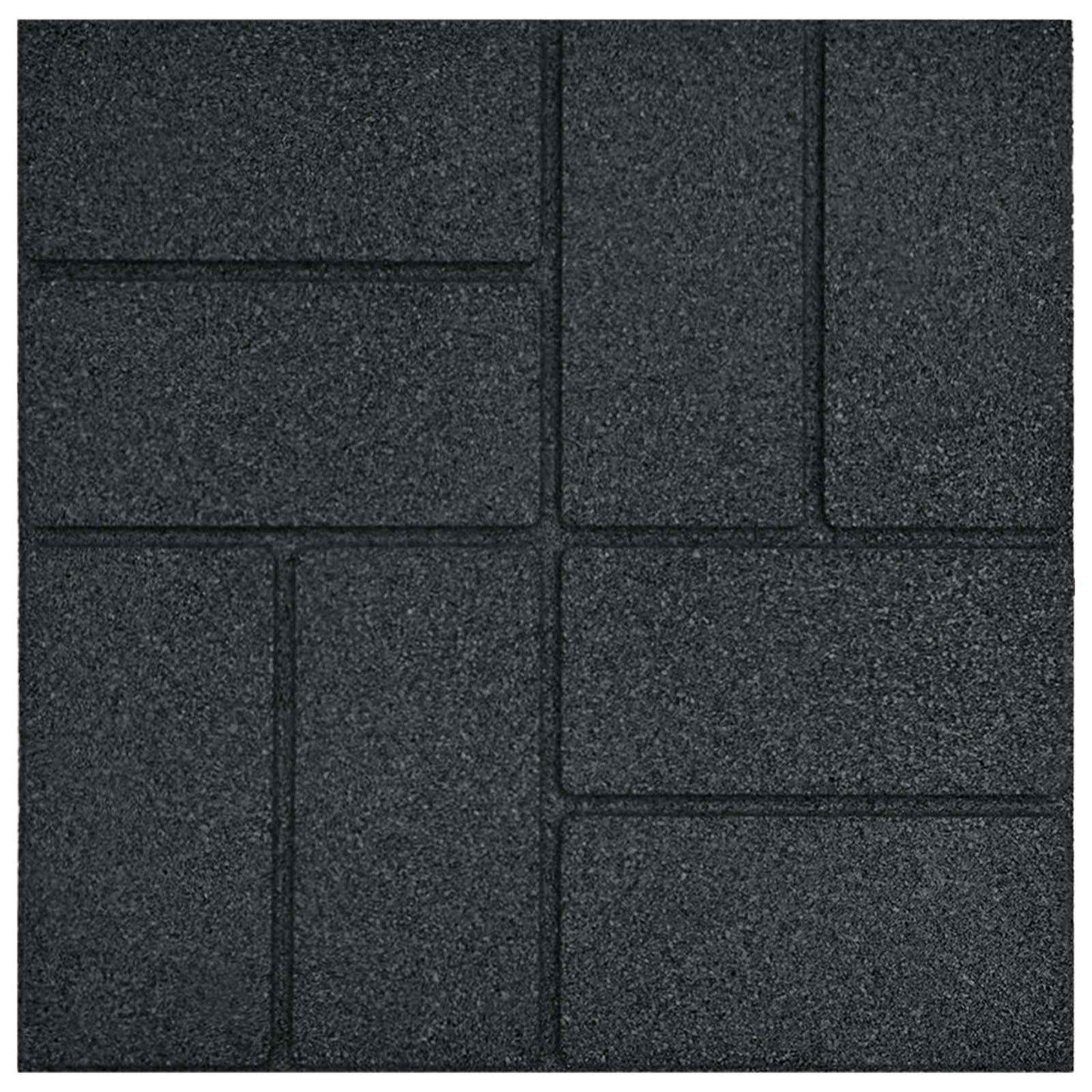 Pietra da Passo 6 pcs Nero 40,5 x 40,5 x 2 cm Gomma | homemem39