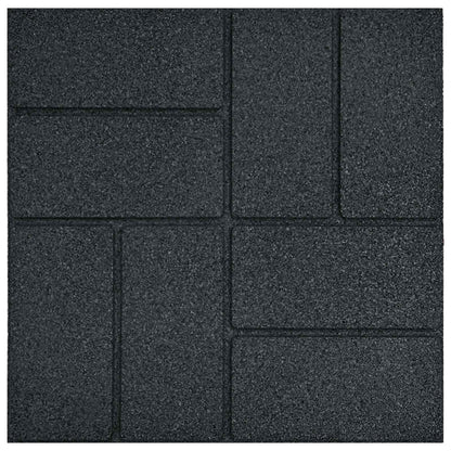 Pietra da Passo 6 pcs Nero 40,5 x 40,5 x 2 cm Gomma | homemem39