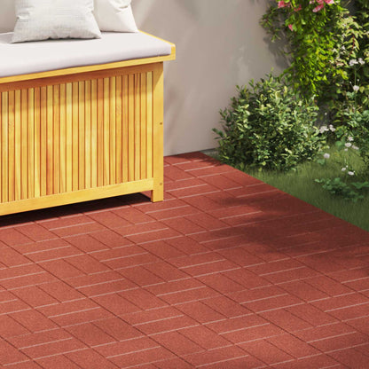 Pietra da Passo 6 pcs Rosso 40,5 x 40,5 x 2 cm Gomma