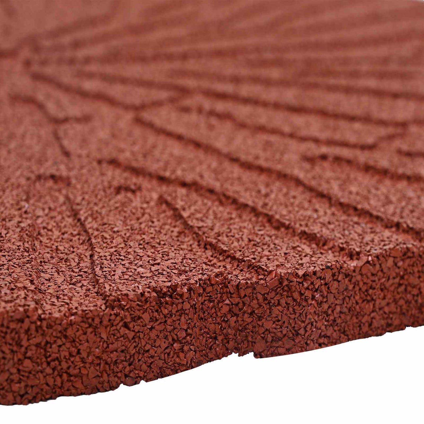Pietra da Passo 6 pcs Rosso Ø 45 x 1,8 cm Gomma | homemem39