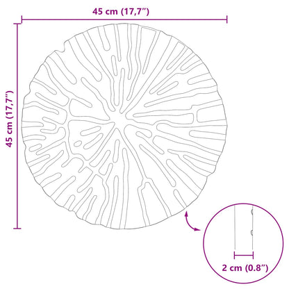 Pietra da Passo 6 pcs Rosso Ø 45 x 1,8 cm Gomma | homemem39