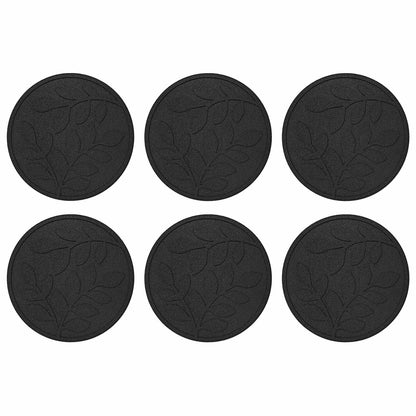 Pietra da Passo 6 pcs Nero Ø 44 x 2 cm Gomma | homemem39