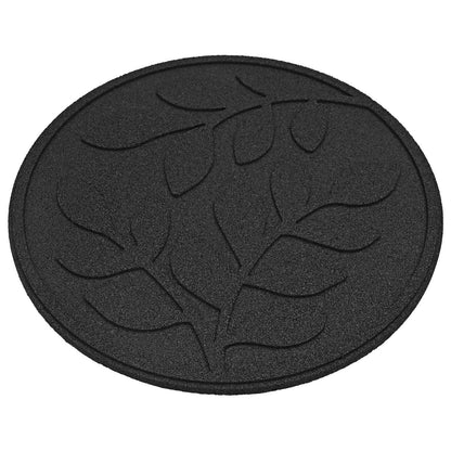 Pietra da Passo 6 pcs Nero Ø 44 x 2 cm Gomma | homemem39