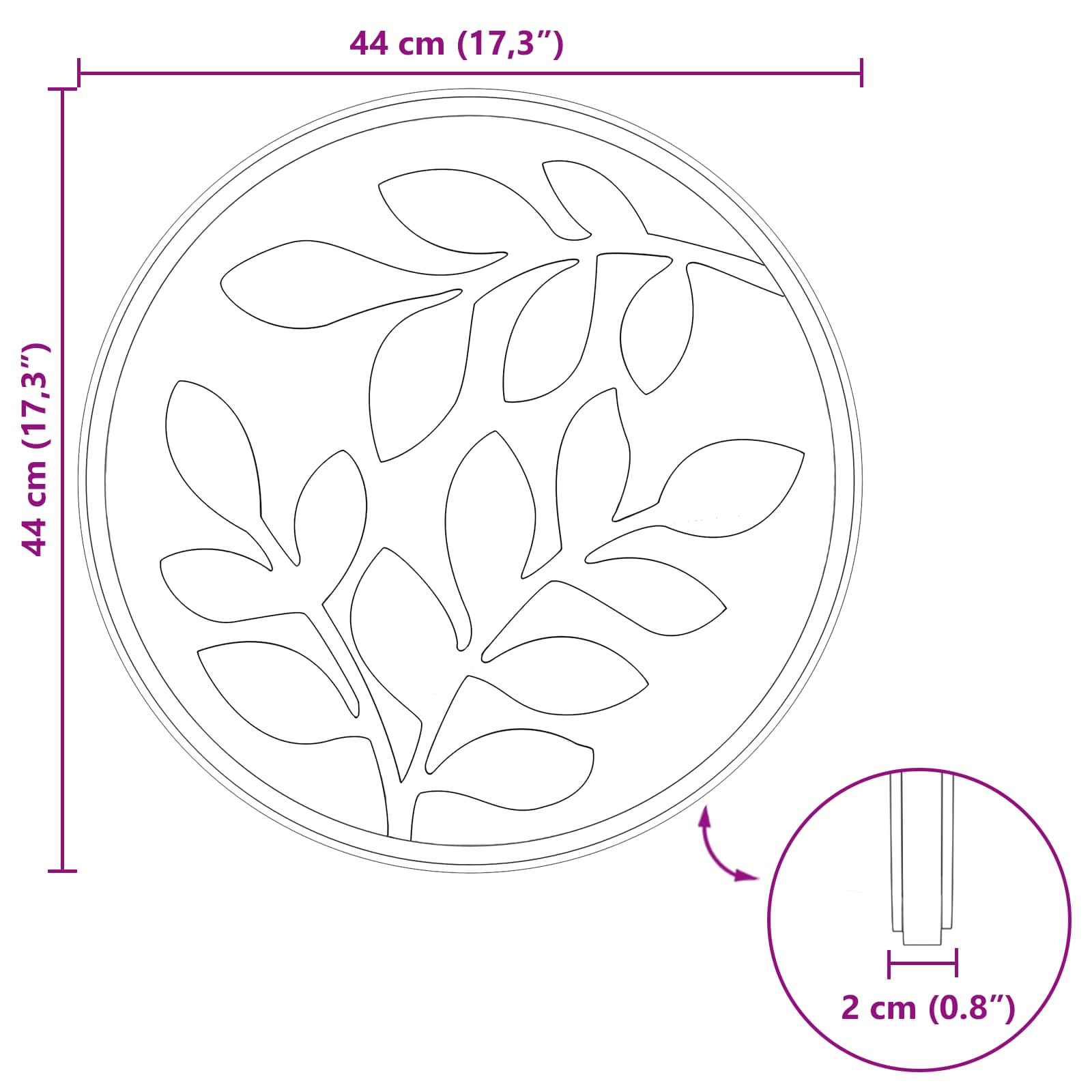 Pietra da Passo 6 pcs Rosso Ø 44 x 2 cm Gomma | homemem39