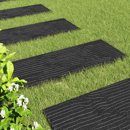 Pietra da Passo 6 pcs Nero 60,5 x 25 x 2 cm Gomma | homemem39