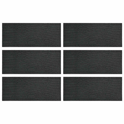 Pietra da Passo 6 pcs Nero 60,5 x 25 x 2 cm Gomma | homemem39