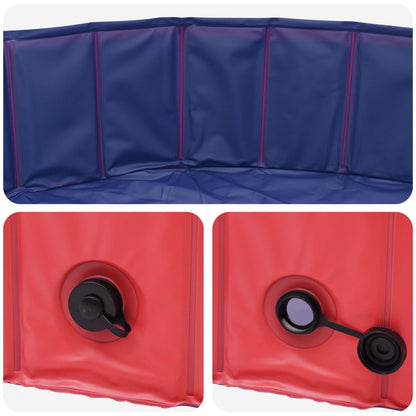 Piscina per Cani Rosso Ø200 x 30 cm PVC Spesso | homemem39