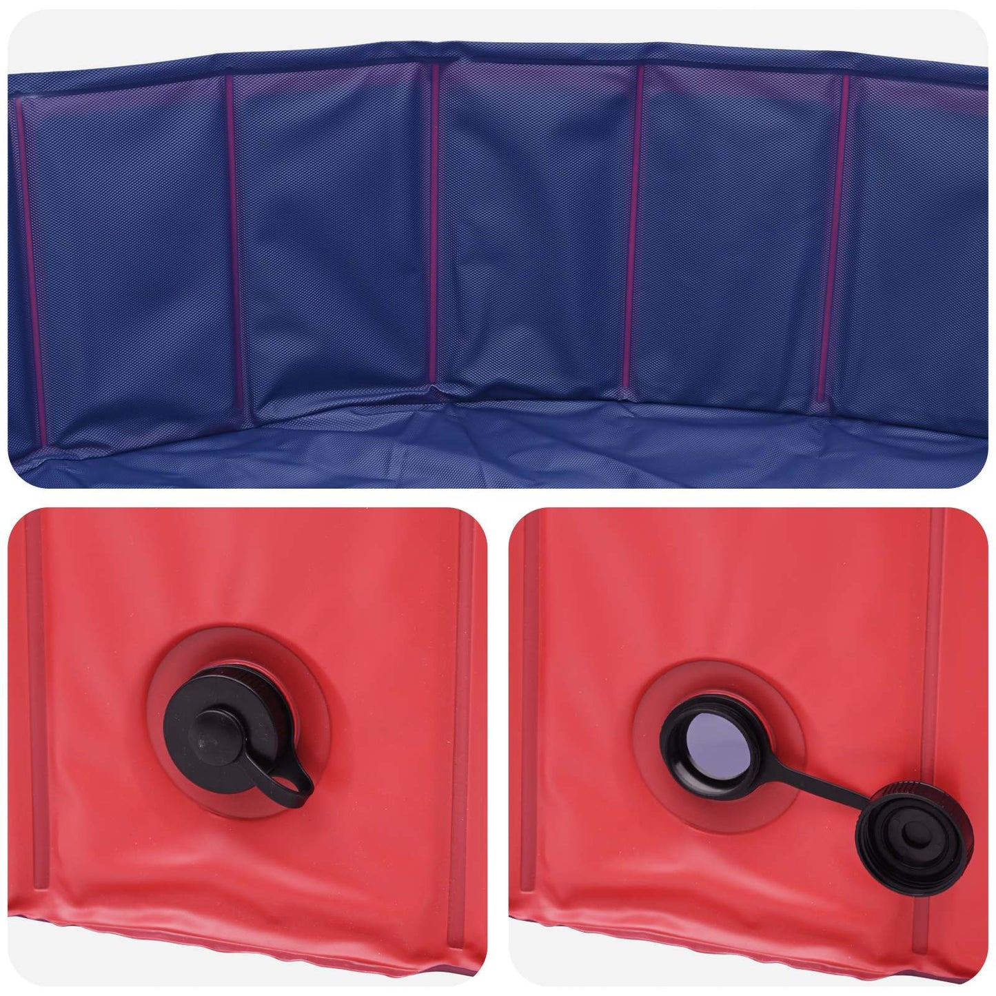 Piscina per Cani Rosso Ø300 x 38 cm PVC Spesso | homemem39