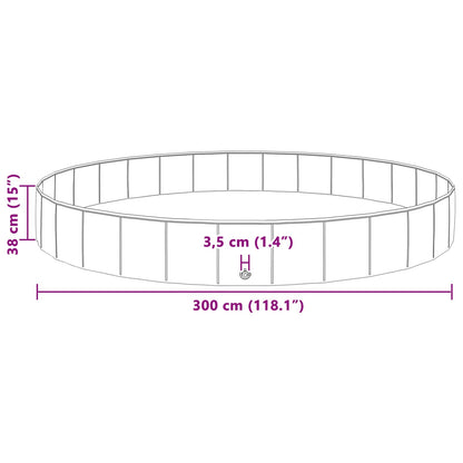 Piscina per Cani Rosso Ø300 x 38 cm PVC Spesso | homemem39