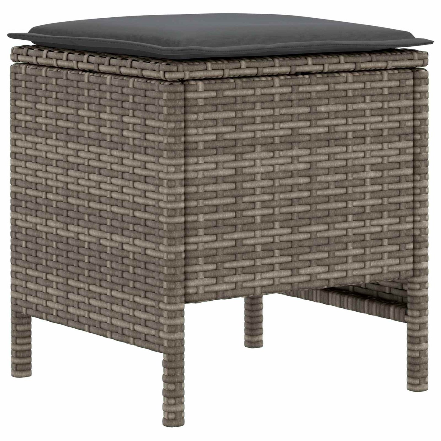 Set di Mobili 6 pcs Grigio e Grigio Scuro Rattan in PE | homemem39
