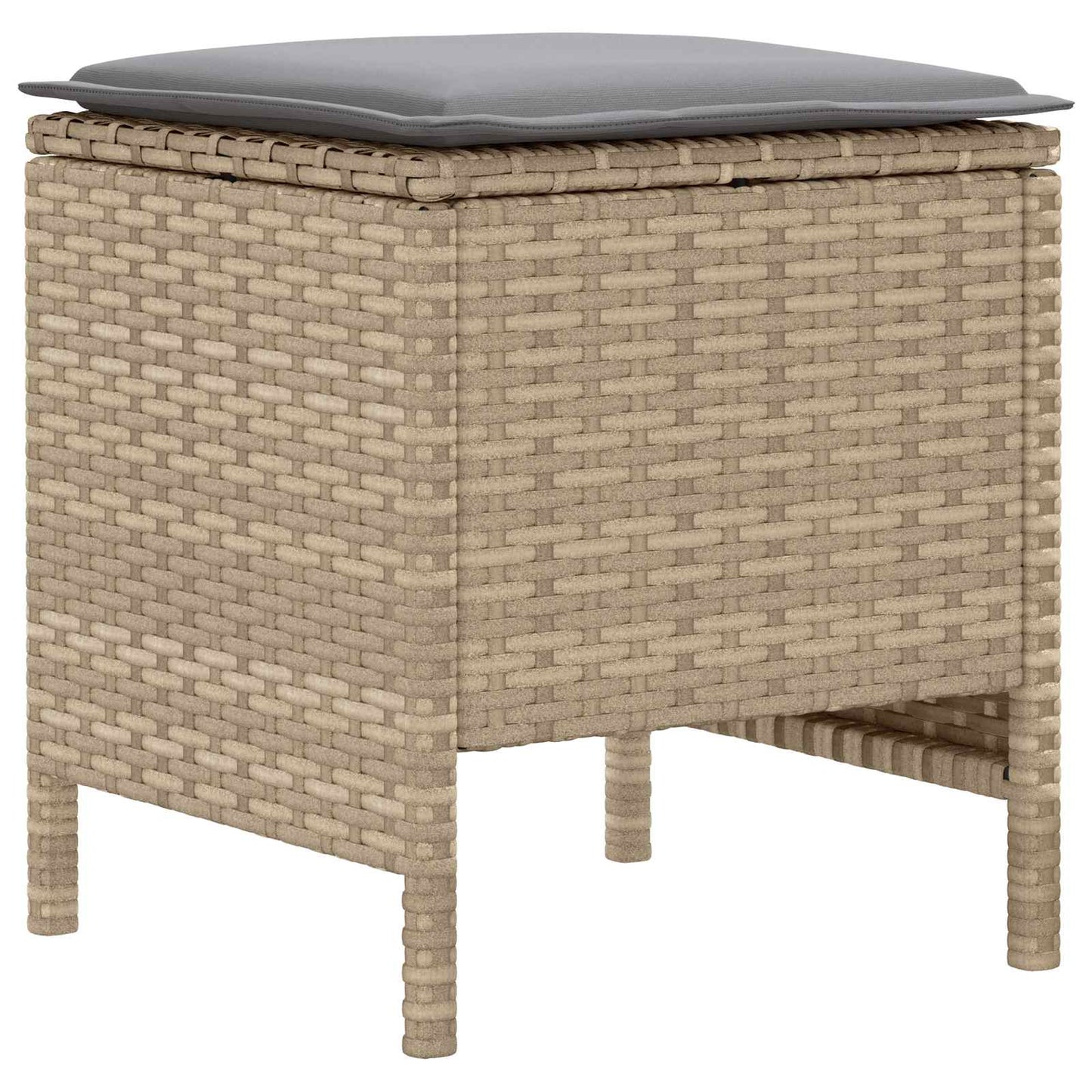Set di Mobili 6 pcs Beige e Grigio Chiaro Rattan in PE | homemem39