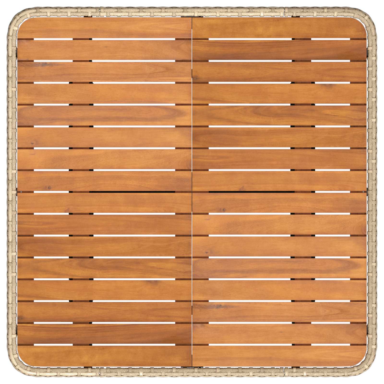 Set di Mobili con cuscino 6 pcs Beige e Crema Rattan in PE | homemem39