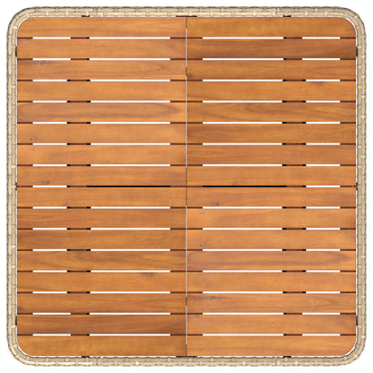 Set di Mobili con cuscino 6 pcs Beige e Crema Rattan in PE | homemem39