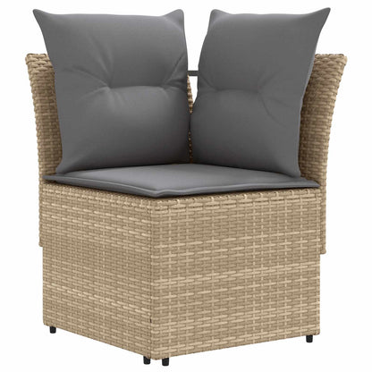 Set di Mobili 8 pcs Beige e Grigio Chiaro Rattan in PE | homemem39