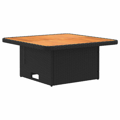 Set di Mobili con cuscino 8 pcs Nero e Turchese Rattan in PE | homemem39
